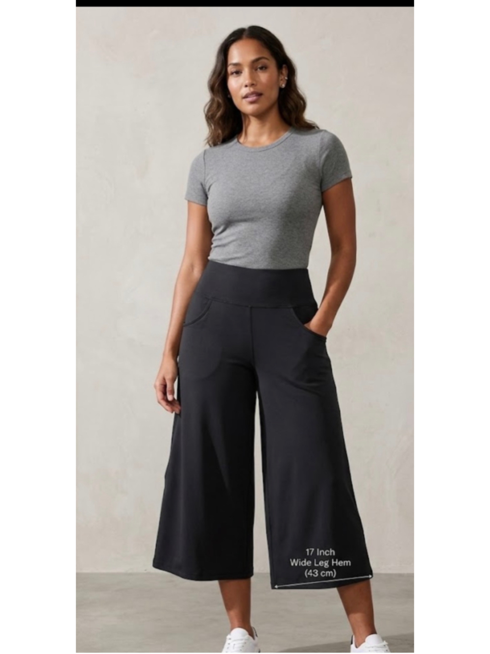 NWT Women's Halara Softly Zero Airy Wide Leg Pants Black Size M
